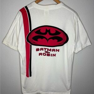Vintage 1997 Batman & Robin Graphic Tee - White and Red